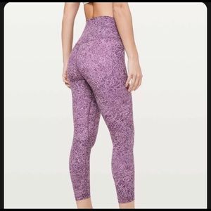 Lululemon Align Leggings Purple Floral size 6